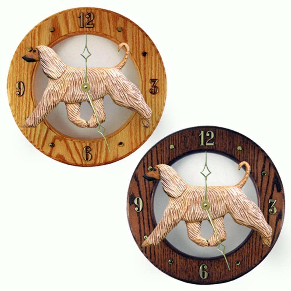 Afghan Wood Clock Fawn, Light
