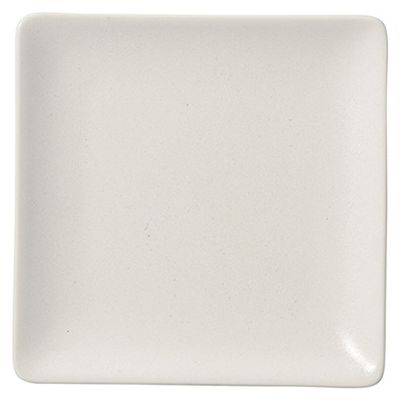 11255358 Commercial Tableware, Square Plate, 6.3 inches (16 cm), White