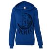 Crescent Moon Dreamcatcher Black Ladies Lightweight Fitted Hoodie - Cobalt X-Large view 1