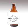 DesignThatSign 12 Wreath On Pink Dots Wine/Beer Bottle Labels Easy to Use Self Stick Labels view 4