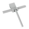 WENKO Bathroom Squeegee Mola in Grey, Stainless-Steel, 21 x 4 x 24.5 cm view 2