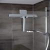 WENKO Bathroom Squeegee Mola in Grey, Stainless-Steel, 21 x 4 x 24.5 cm view 3