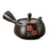 Tokoname Ware Y523 Takeharu Teapot, Kiln Hen Cherry Blossoms, Combed Cherry Blossoms view 1