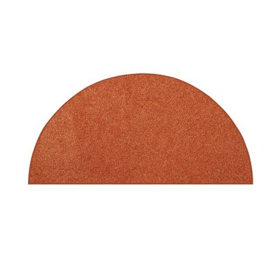Bright House Solid Color Area Rugs Orange - 22'' x 44'' Half Round, Indoor, Stain & Fade Resistant, Perfect for Living Room, Bedroom, Dining Room, Entryway, Doorway, Pet & Kids Friendly Rug, Wedding