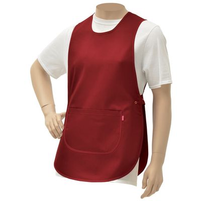 HUBERT Cobbler Apron Red Poly Cotton - 30" L x 19" W