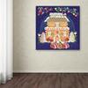 Trademark Fine Art Xmas Gingerbread House by Lisa Powell Braun, 18x18-Inch view 3