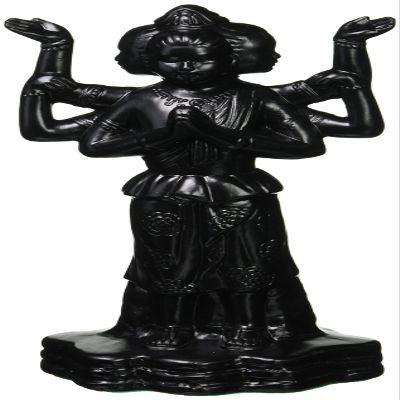 Asura Statue Prayer Beads Bet (Black) Extra Large S14-316