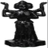 Asura Statue Prayer Beads Bet (Black) Extra Large S14-316 view 1