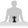 Asura Statue Prayer Beads Bet (Black) Extra Large S14-316 view 2