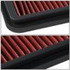 Auto Dynasty High Flow Engine Air Panel Filter Drop-in Reusable & Washable Compatible with 4Runner / Sequoia/Tundra 4.7L (Red) view 3