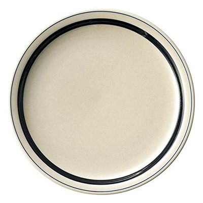 07700386 Commercial Tableware, Indigo Border Meat Plate, 9.4 inches (24 cm)