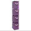 ARPAN Purple 4-Drawer Storage Unit Ideal for Home/Office/Bedrooms (Purple 4-Drawer 18x25x65cm) view 1