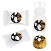 Andaz Press Chocolate Drop Labels Trio, Fits Kisses Party Favors, Happy Halloween Printed Gold Glitter, 216-Pack, Envelope Seals Stickers view 4