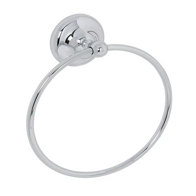 Croydex Flexi-Fix Grosvenor Chrome Easy to Fit Towel Ring, QM701541