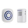 Door Chime,Wireless Business Door Motion Sensor Detector Smart Visitor doorbell Home Security Driveway Alarm with 1 Plug-in Receiver and 1 PIR Detector Weatherproof(White) view 1