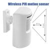 Door Chime,Wireless Business Door Motion Sensor Detector Smart Visitor doorbell Home Security Driveway Alarm with 1 Plug-in Receiver and 1 PIR Detector Weatherproof(White) view 2
