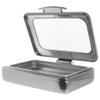 HUBERT Chafer 8 4/5 Qt Modern Style Full Size Stainless Steel - 22 4/5" L x 18 9/10" W x 6 3/10" H view 2