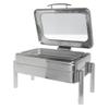HUBERT Chafer 8 4/5 Qt Modern Style Full Size Stainless Steel - 22 4/5" L x 18 9/10" W x 6 3/10" H view 3
