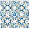 Ambesonne Ethnic Shower Curtain, Tunisian Mosaic with Azulojo Spanish Influence Retro Inspired Art, Cloth Fabric Bathroom Decor Set with Hooks, 69" W x 84" L, Blue view 2