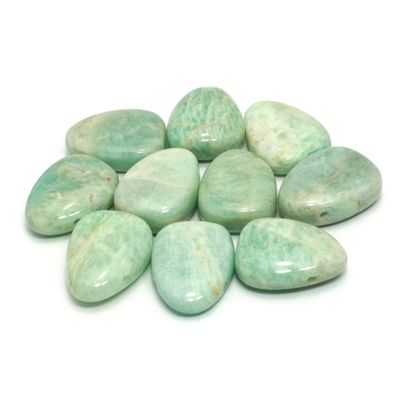 CrystalAge Amazonite Drilled Tumble Stone