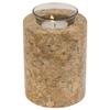 Beige Marble Medium Tealight Urn, Keepsake Plus Memorial Candle Urn, 4.5-5.5 Inches High view 1