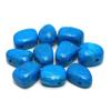 CrystalAge Blue Howlite Drilled Tumble Stone view 1