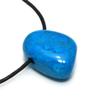 CrystalAge Blue Howlite Drilled Tumble Stone view 2
