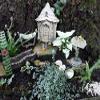 Carruth Studio, Critter Cottage Wall Plaque Garden Statue Figurine, Original Sculpture Handcrafted in Stone, Artisan Made view 4