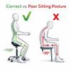 2xhome Ergonomic Saddle Stool | Backless Rolling Office Task Chair with Adjustable Height and Tilt | PU Leather, Foam Padded Seat for Drafting, Medical, Dental Use, Black view 4
