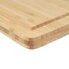 BambooMN Brown Large Natural Bamboo Cutting Board with Juice Groove For Home and Kitchen - 16.85" x 11.75" x 0.5" 3-Ply - 1 Piece view 3