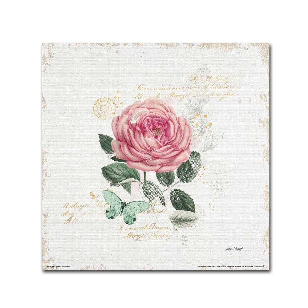 Trademark Fine Art French Romance IV by Katie Pertiet, 18x18-Inch