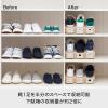 Like-it Shoe Storage, Space Saving, Double Size Storage Capacity, Shoe Holder, 2 Pieces, Width 3.9 x Depth 10.2 x Height 5.3 inches (10 x 26 x 13.5 cm), Brown, Made in Japan, Sneaker Storage, Unisex view 3