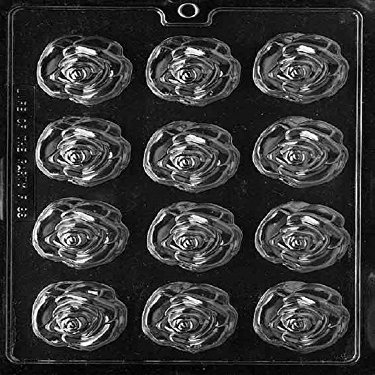 Grandmama's Goodies F086 Medium Open Rose Chocolate Candy or Soap Mold