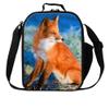 Dispalang Fox Print Lunch Bags for Children Girls Insulated Lunch Box Bags Small Kids Animal Lunch Container view 1
