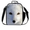 Dispalang Fox Print Lunch Bags for Children Girls Insulated Lunch Box Bags Small Kids Animal Lunch Container view 1