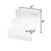888 Display Three-Tier Acrylic Step Display Ultra Clear and Versatile Risers (6"W x 9"D x 9"H - SMALL/NARROW) view 2