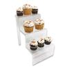 888 Display Three-Tier Acrylic Step Display Ultra Clear and Versatile Risers (6"W x 9"D x 9"H - SMALL/NARROW) view 3