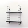 Aiwa Metal AP-3006B 5.9-inch (15 cm) Depth Shelf for Hanging on Drywall Wire Shelf, Long, Black, 1 Piece view 1