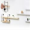 Aiwa Metal AP-3006W 5.9 inches (15 cm) Depth Shelf for Plasterboard Walls, Wire Shelf, Long, White, Pack of 1 view 2