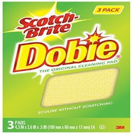 3M 723-2F Dobie Cleaning Pads, 3-Pk. - Quantity 1