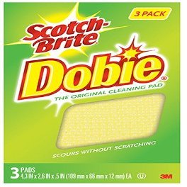 3M 723-2F Dobie Cleaning Pads, 3-Pk. - Quantity 1
