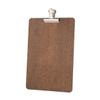 Chalkboards UK Clipboard with Detachable Silver Clip, Wood, Dark Oak, A4 (34 x 24 x 1cm) view 1