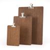 Chalkboards UK Clipboard with Detachable Silver Clip, Wood, Dark Oak, A4 (34 x 24 x 1cm) view 2