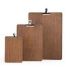 Chalkboards UK Clipboard with Detachable Silver Clip, Wood, Dark Oak, A4 (34 x 24 x 1cm) view 3