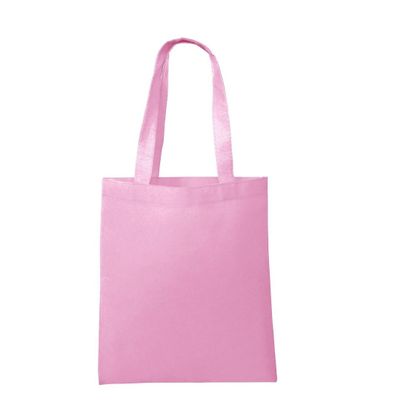 Great Price! Eco Friendly Promotional Tote Bags, Non-Woven Polypropylene, Standard Size (24, LIGHT PINK)