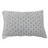 A&B Home Small 14x20 Rectangular Cotton Cable Knit Soft Throw Decorative & Accent Sofa/Couch Pillow, Light Gray view 1