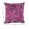 A and B Home Small 18x18 Square Poly Silk Faux Pearl Embellished Elegant Throw Decorative & Accent Sofa/Couch Pillow, Plum view 2