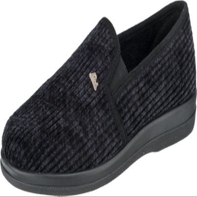 Beck Herren^Herren Hausschuhe Open Back Slippers, Schwarz, 45 EU
