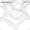 Vandarllin?TM Designs Navy Blue, Gray and White Kids Bathroom Fabric Bath Teen Stripe Shower Curtain-Standard Sizes 60X72 Inch view 4