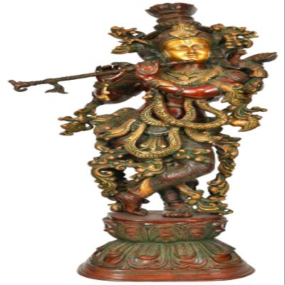 Lord Krishna - Brass Statue
